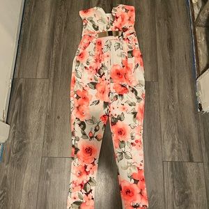 Agaci size medium floral print jumpsuit